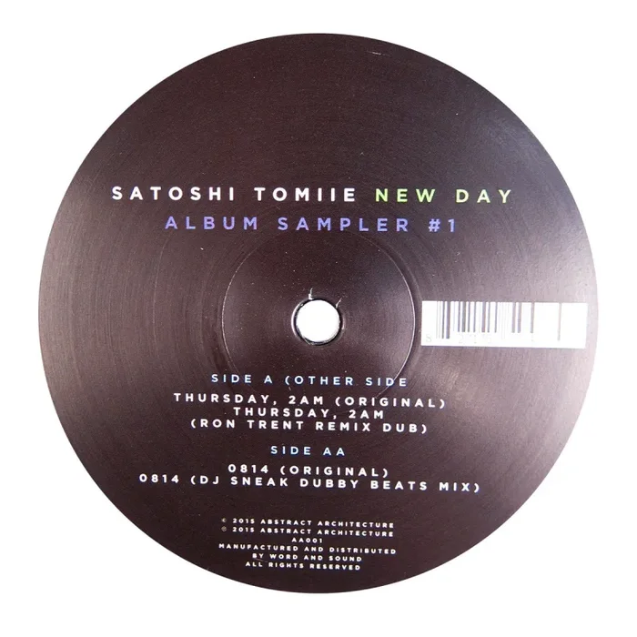 Satoshi Tomiie: New Day Album Sampler #1 (Ron Trent, DJ Sneak) Vinyl 12″