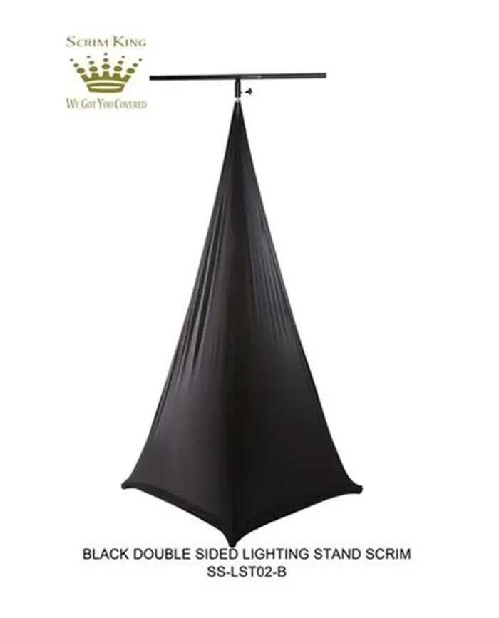 Scrim King SS-LST-02-B Double Sided Lighting Stand Scrim – Black