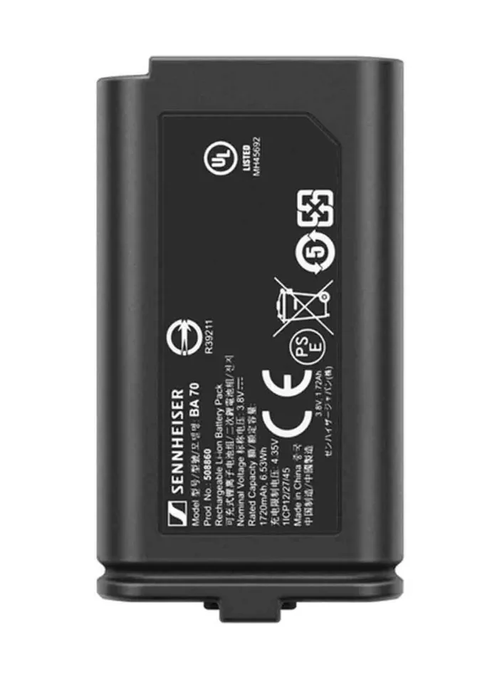 Sennheiser BA 70 Rechargeable Battery Pack for EW-D Wireless Online Hot Sale