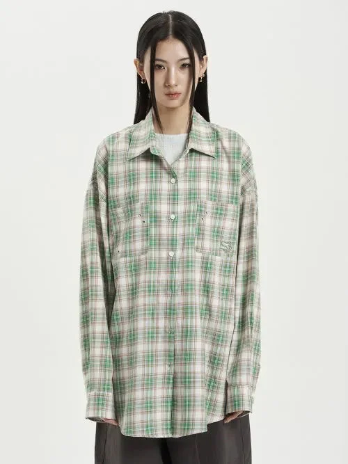 SETUPEXE OVER CHECK SHIRT