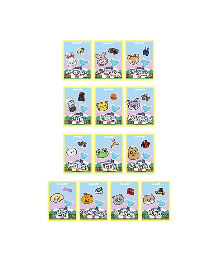 SEVENTEEN – NANA bnb – Velcro Patch Set Official MD (4 Pcs) (2nd pre-order)