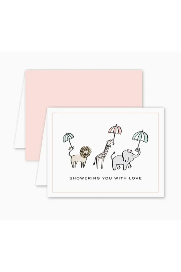 SHOWER ANIMALS CARD