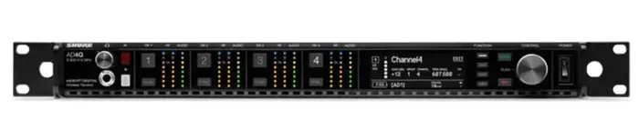 Shure AD4QNP Four Channel Digital Wireless Receiver with No Accessories