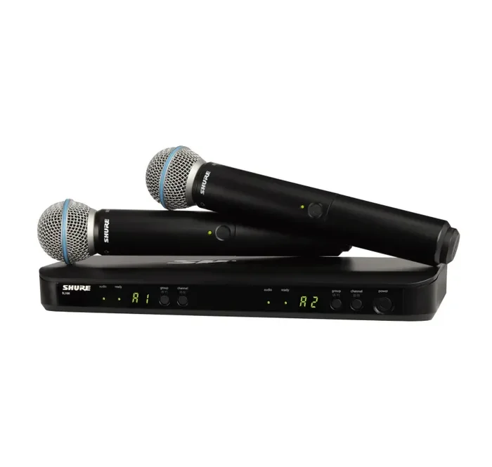Shure BLX288/B58 Dual Channel Wireless Microphone System with Two Beta 58A Handheld Vocal Mics Fashion