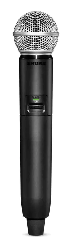 Shure GLXD2+/SM58=-Z3 Digital Wireless Dual Band Handheld Transmitter with SM58 Vocal Microphone
