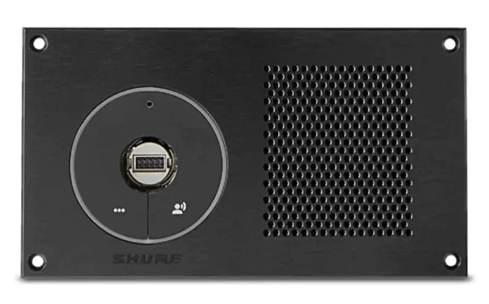 Shure MXCMIU-FL, Flush Mount Front Plate with FL LoudSpeaker – Black