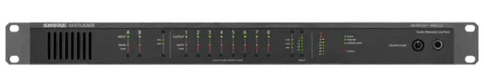 Shure MXWANI8, 8 Channel Audio Network Interface