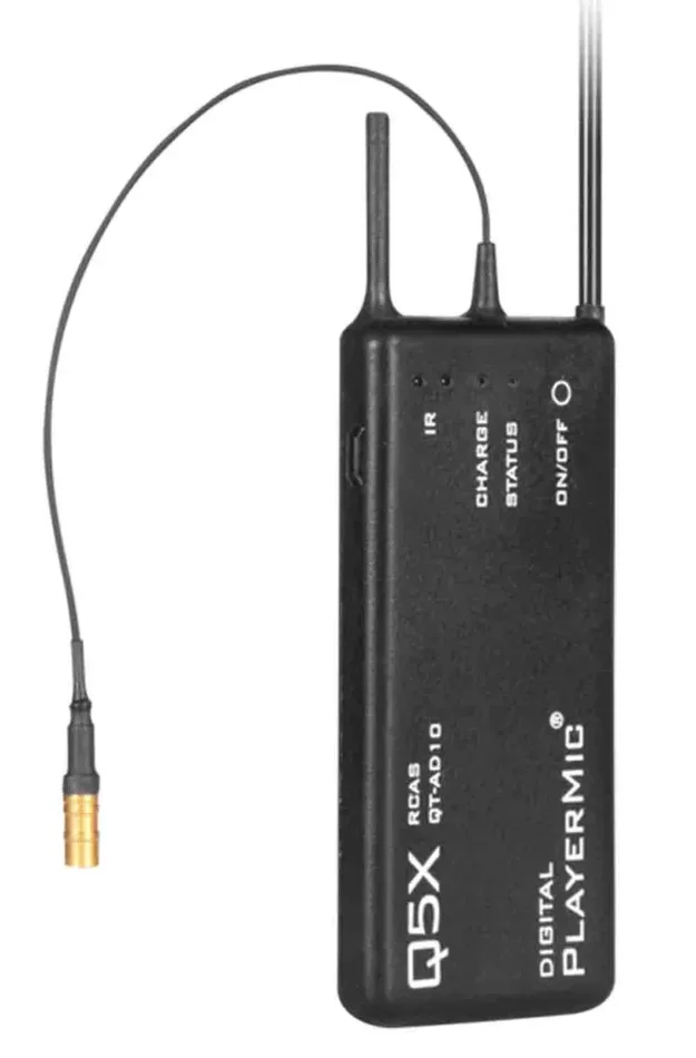 Shure QTAD10P PlayerMic Flexible Rubber Bodypack Transmitter with Q5X