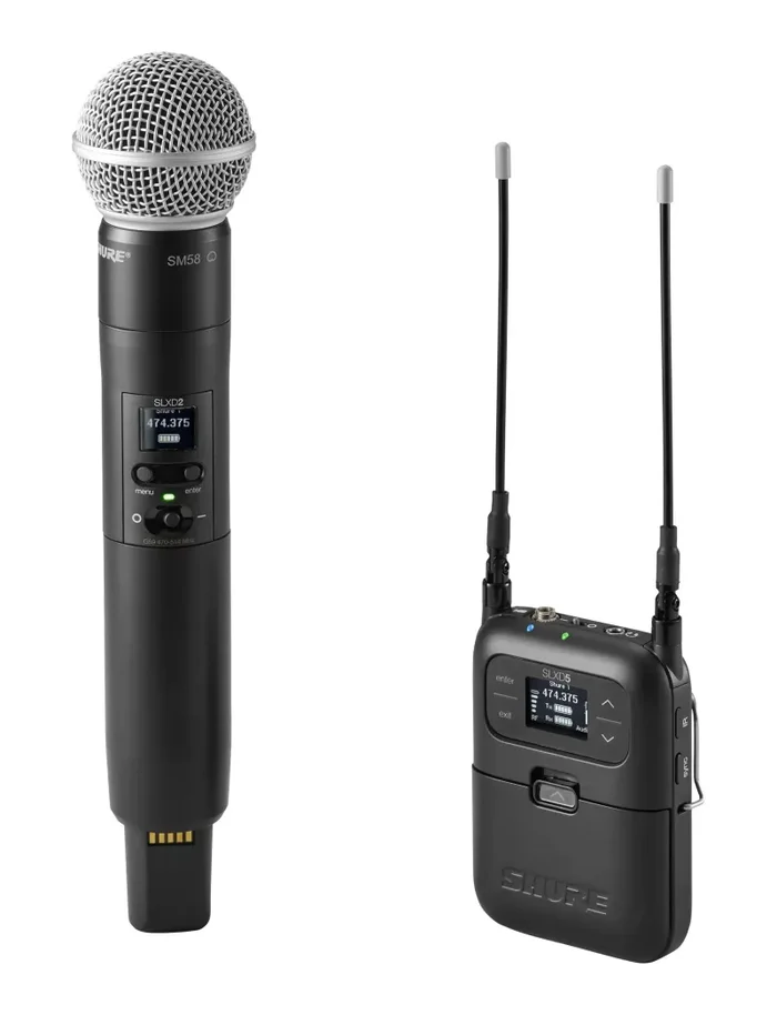 Shure SLXD25/SM58 Portable Digital Wireless Handheld System with SM58 Vocal Microphone Capsule