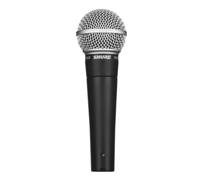 Shure SM58-CN Dynamic Cardioid Microphone with Cable and 3-pin XLR Connector – Dark Grey