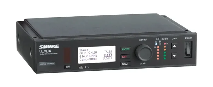 Shure ULXD4-X52, Single-Channel Digital Wireless Receiver