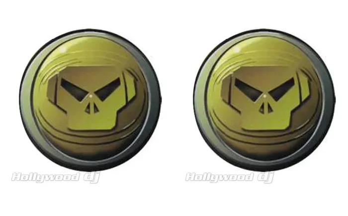 Sicmats DJ Turntable Slipmats ‘METALHEADZ GOLD’ Slip Mat Set Scratch Pad – Pair