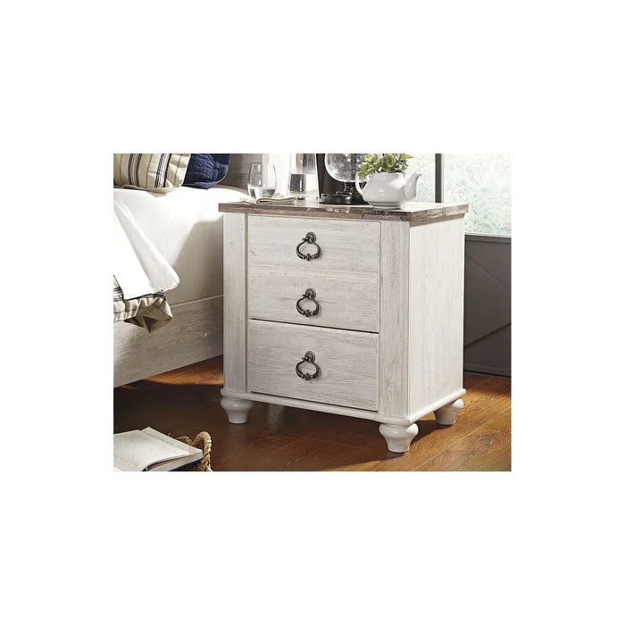 Signature Design by Ashley Willowton Two Drawer Nightstand
