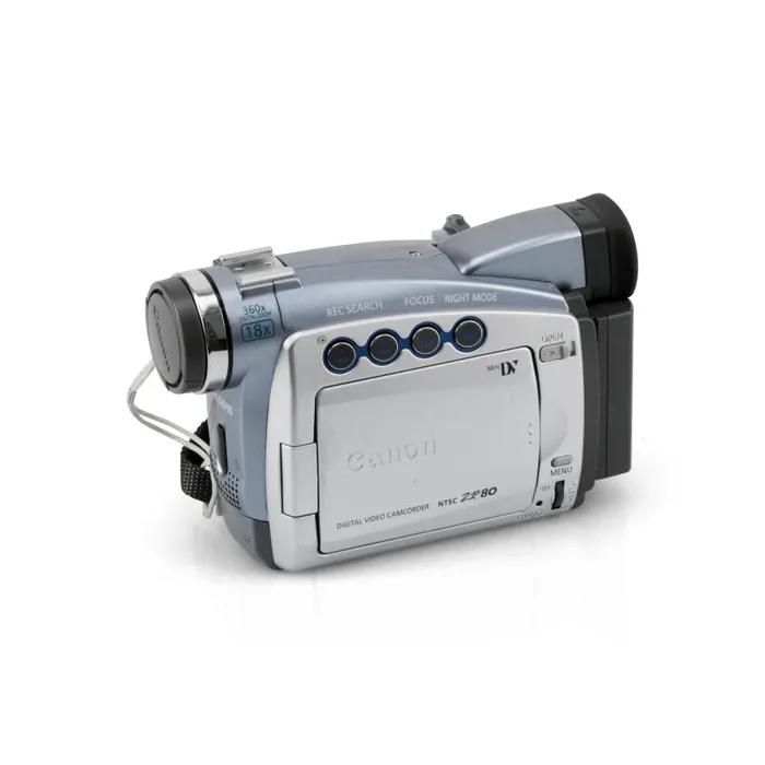 Silver / Blue Canon Camcorder
