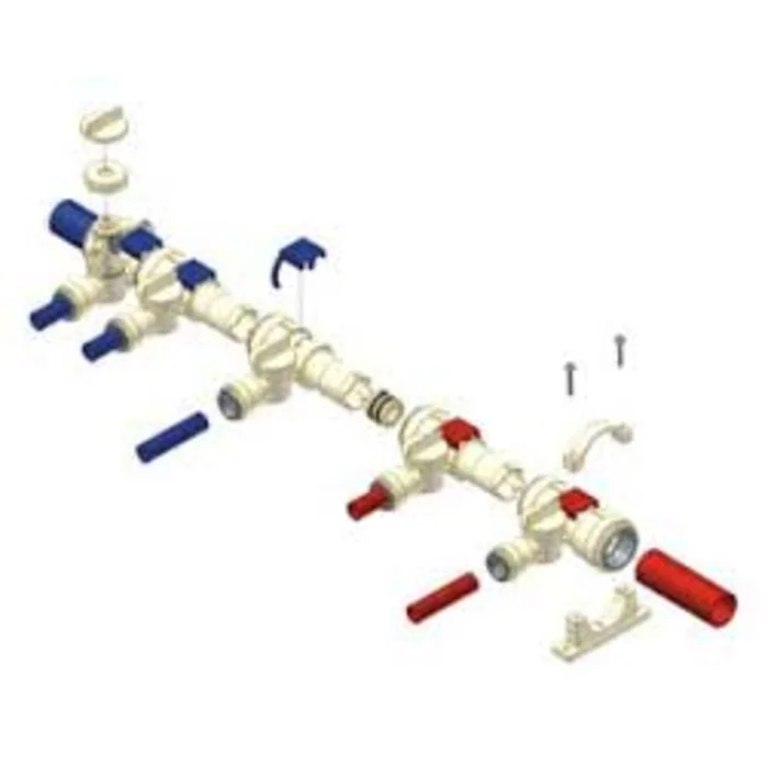 Single Side 8 Port Manifold – 5 Cold /3 Hot