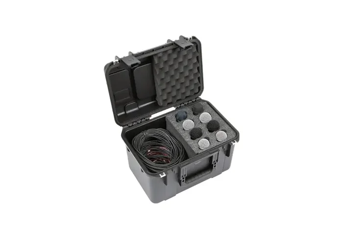 SKB Cases 3i-1610-MC8, iSeries Waterproof Case for up to 8 Microphones – Black