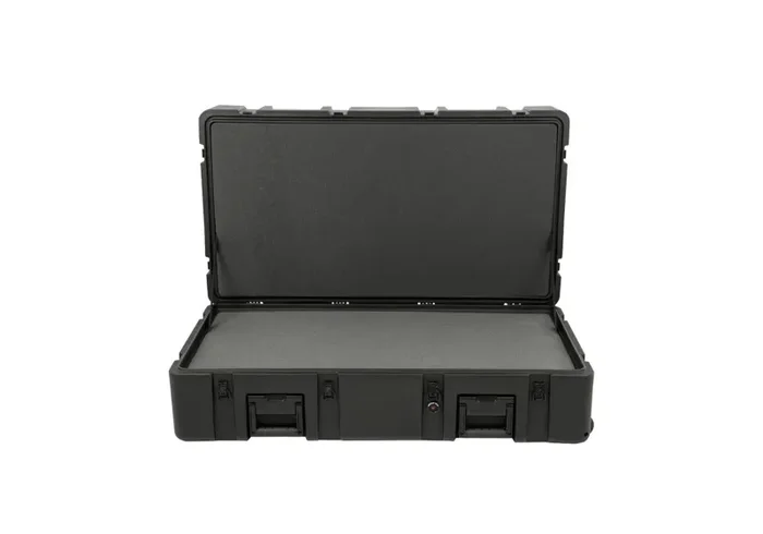 SKB Cases 3R4222-14B-LW, rSeries Roto-Molded Waterproof Case with Layered Foam and Wheels – 42″ x 22″ x 14″