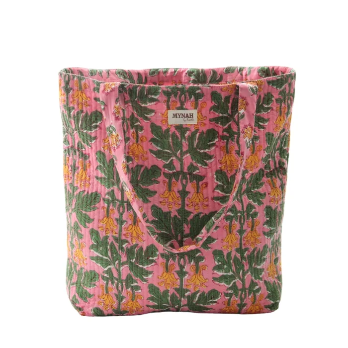 Small Bubblegum Forest Print Reversible Laptop/ Tote Bag