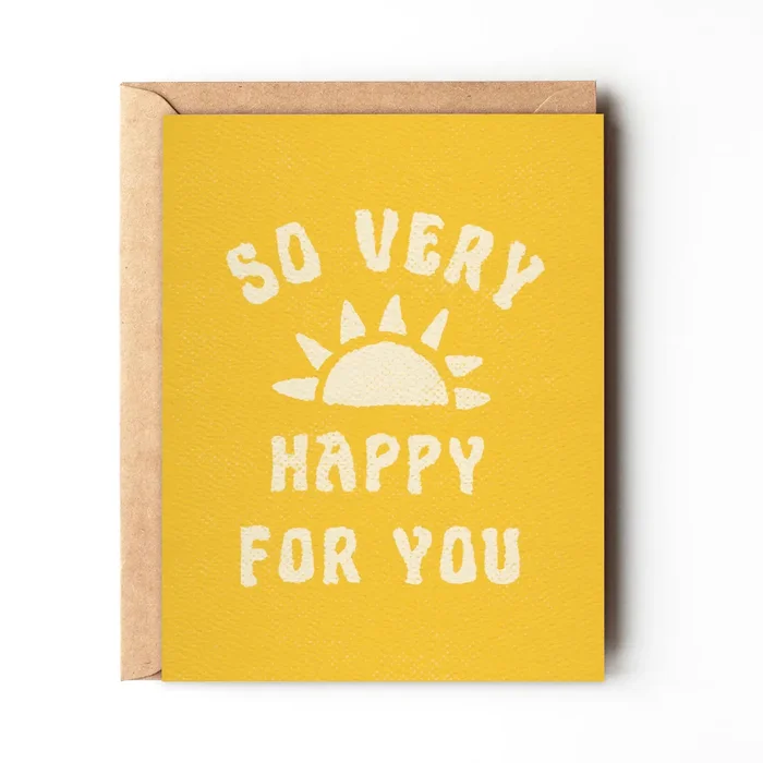 So Happy For You – Cheerful Congratulations Card