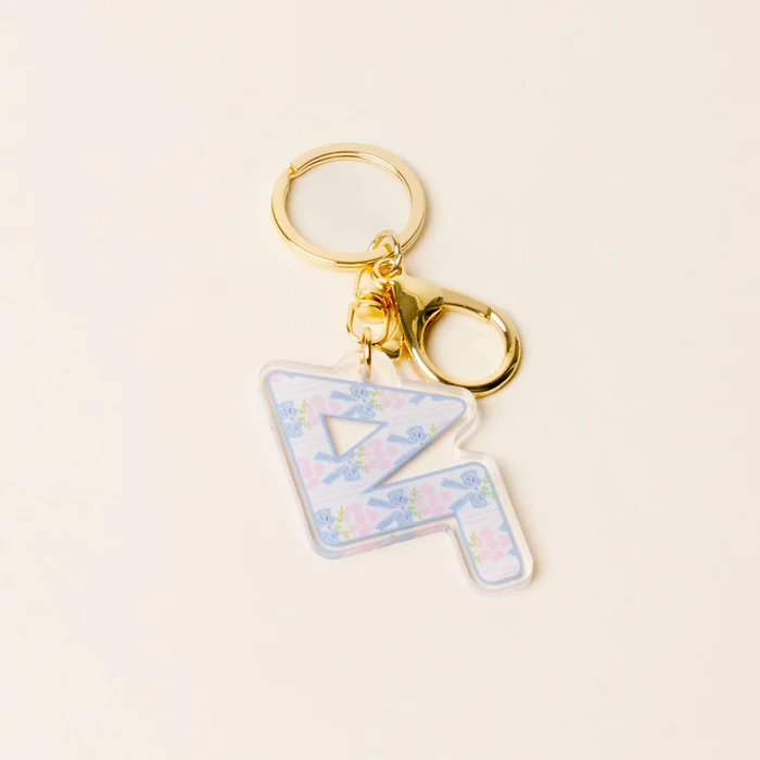 Sorority Oh So Fancy Letter Acrylic Keychain: Delta Gamma