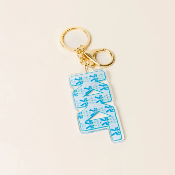 Sorority Oh So Fancy Letter Acrylic Keychain: Kappa Kappa Gamma
