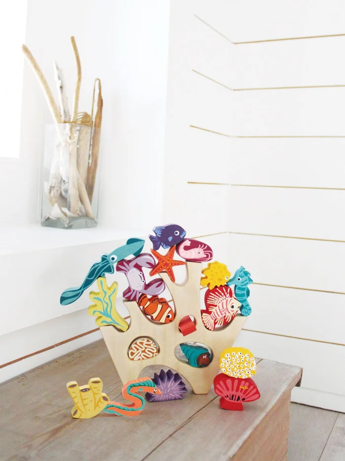 Stacking Toy (Wood) – Coral Reef