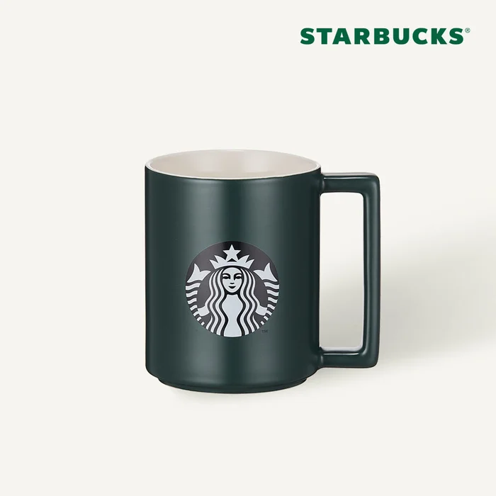 Starbucks Korea – Green Siren Square Mug 473ml