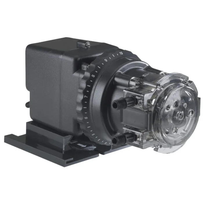 Stenner Single Head Adjustable Output Pump 100 psi, 1/4″ White Tubing, 40 Gallons Per Day, 120 V