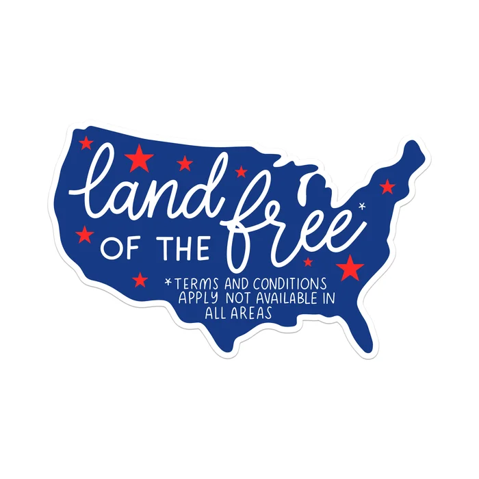 Sticker – America: Land of The Free
