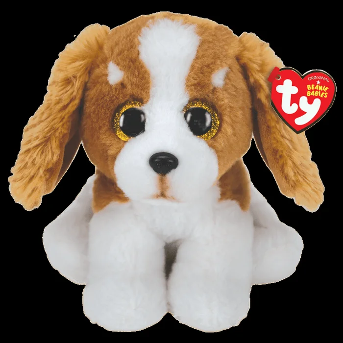 Stuffed Animal – Beanie Baby Barker the Brown & White Dog 8″