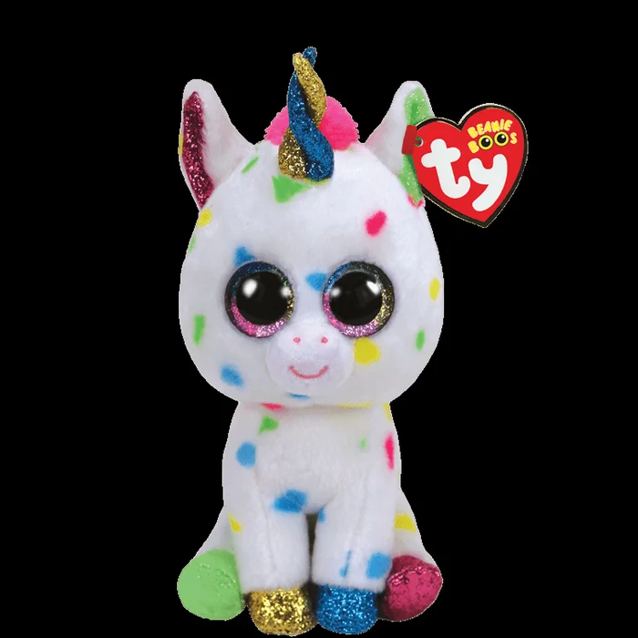 Stuffed Animal – Beanie Boo Harmonie Speckled Unicorn 6″