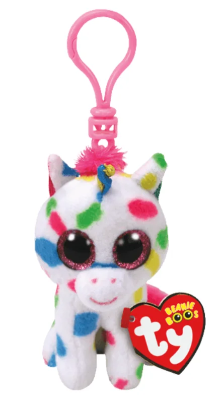 Stuffed Animal – Beanie Boo Harmonie Speckled Unicorn Clip