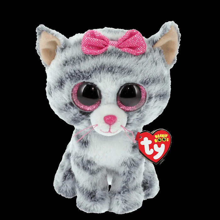 Stuffed Animal – Beanie Boo Kiki Grey Cat 6″