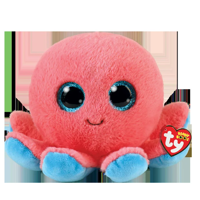 Stuffed Animal – Beanie Boo Sheldon Pink Octopus 6″
