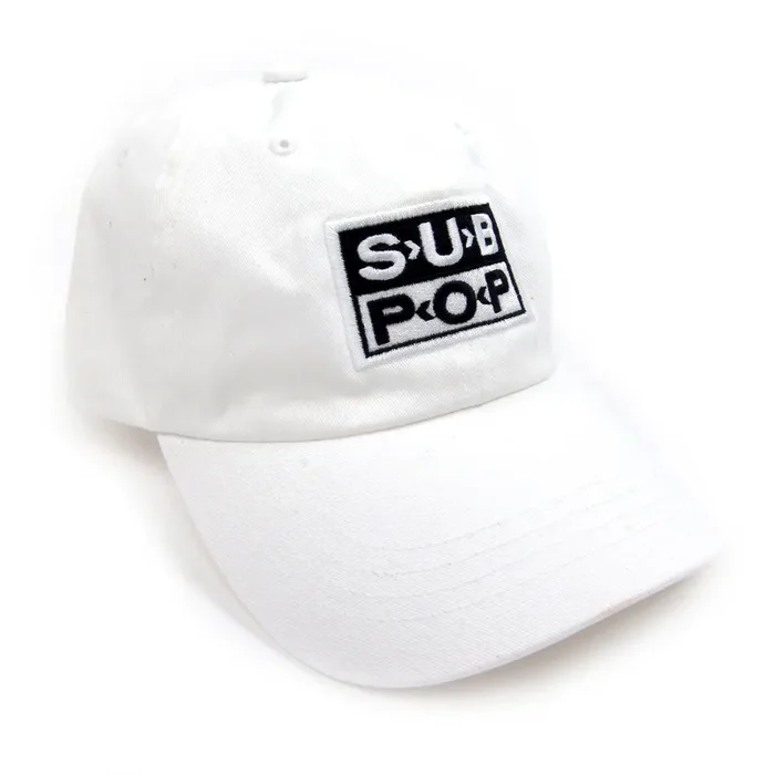 Sub Pop Records: Low Profile Logo Hat – White