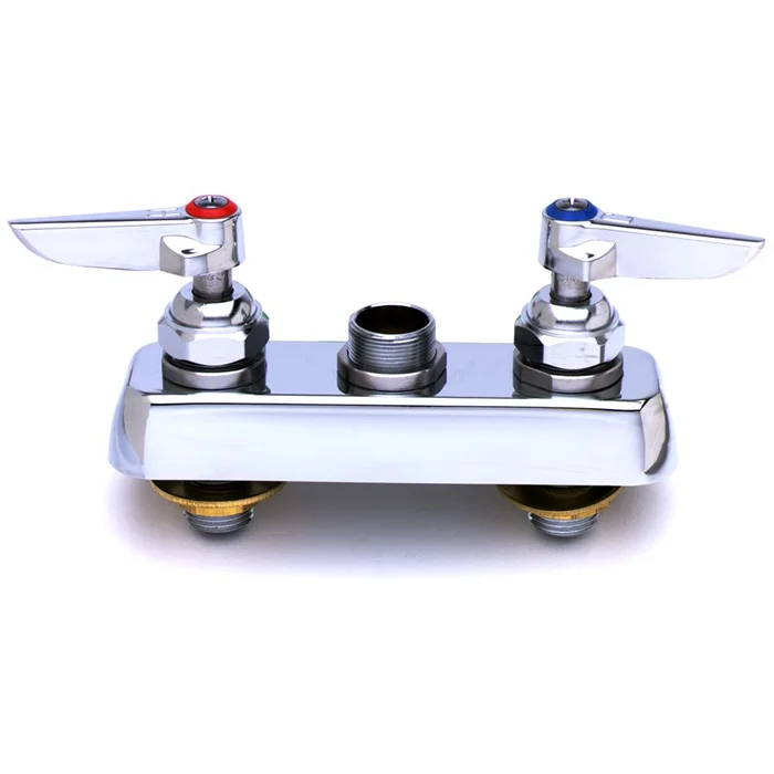 T&S Brass B-1110-LN Deck Mounted Workboard Faucet with 4″ Centers (without Nozzel)