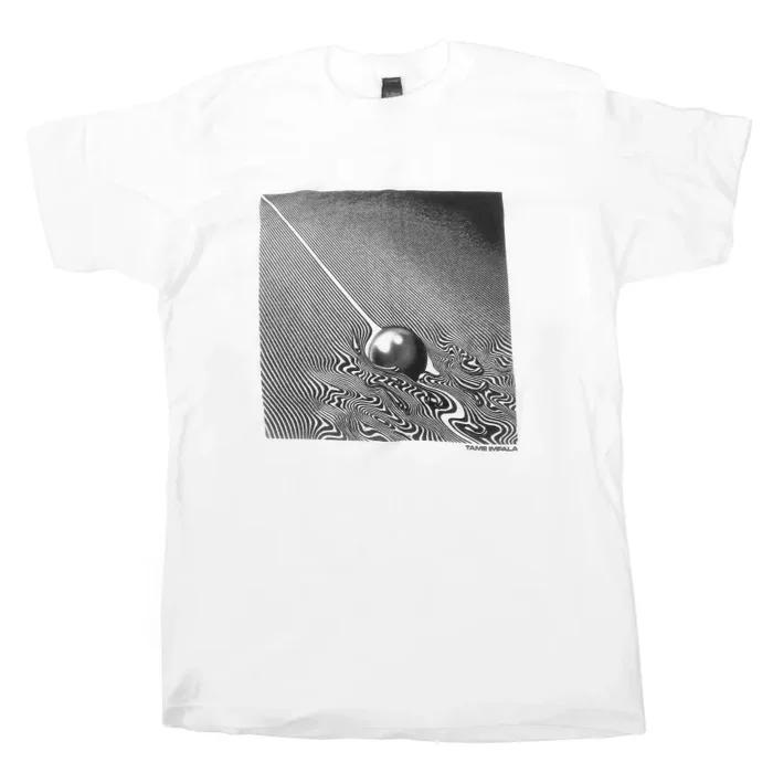 Tame Impala: Monochrome Currents Shirt – White