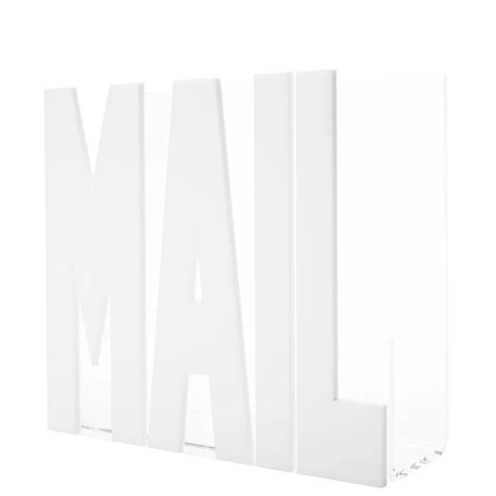Tara Wilson White Mail Holder