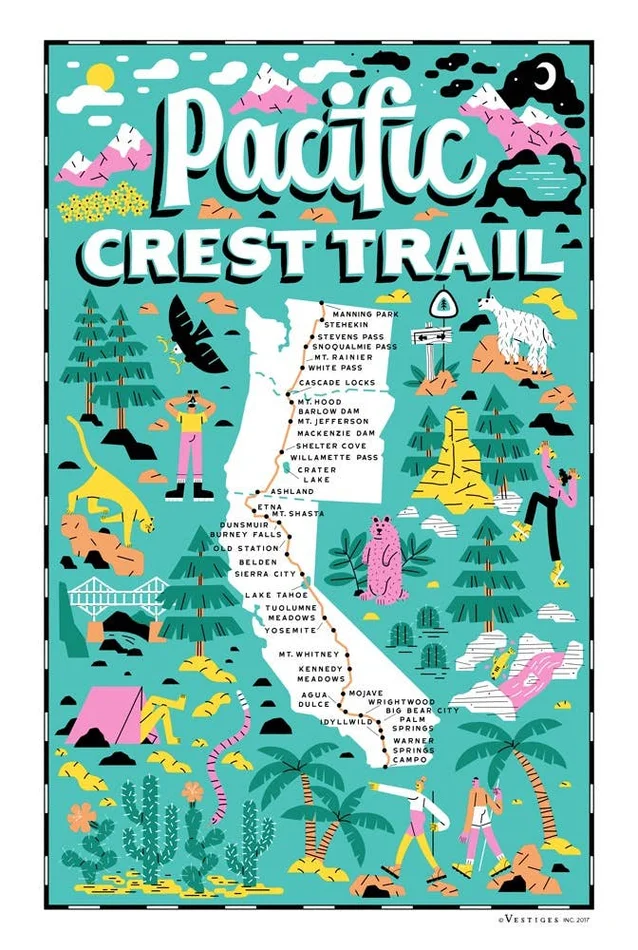 Tea Towel – Pacific Crest Trail