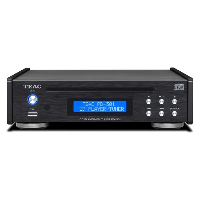 Teac: PD-301 Premium CD Player w/ FM Tuner (PD301XB) – Black