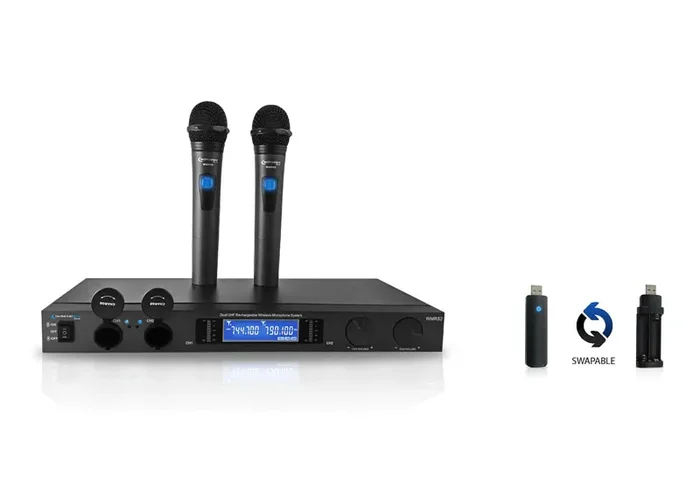 Technical Pro WMR52 Rechargeable Dual UHF Wireless Microphone System - Image 2