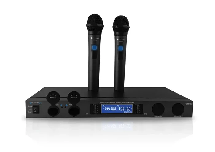 Technical Pro WMR52 Rechargeable Dual UHF Wireless Microphone System - Image 3