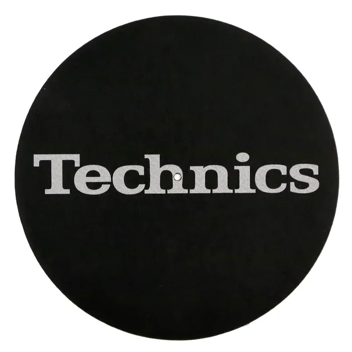 Technics: Classic Logo Slipmats – Metallic Silver / Pair
