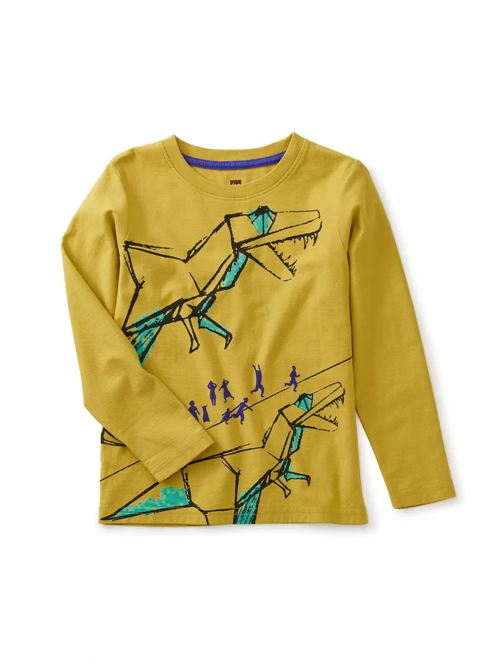 Tee (Long Sleeve) – Origami Dinos
