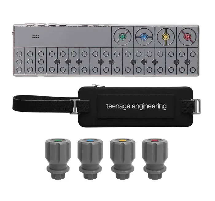Teenage Engineering OP-Z Basic Synthesizer Kit with Protective Soft Case, Grip Knobs and OP–Z Pin