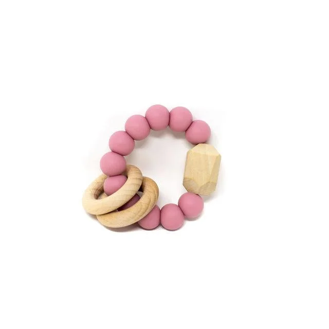 Teether/Rattle – Mia Blush