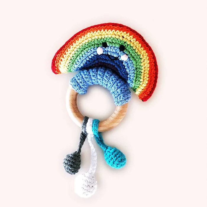 Teething Rattle – Rainbow
