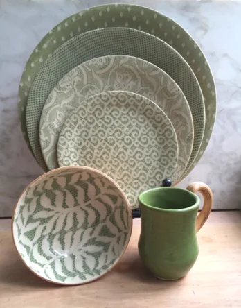 Terrafirma Ceramics Fern Citrus Butter Tray