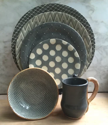 Terrafirma Fern Charcoal Butter Tray