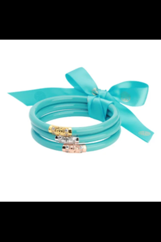 THREE KINGS ALL WEATHER BRACELET BANGLES-TURQUOISE